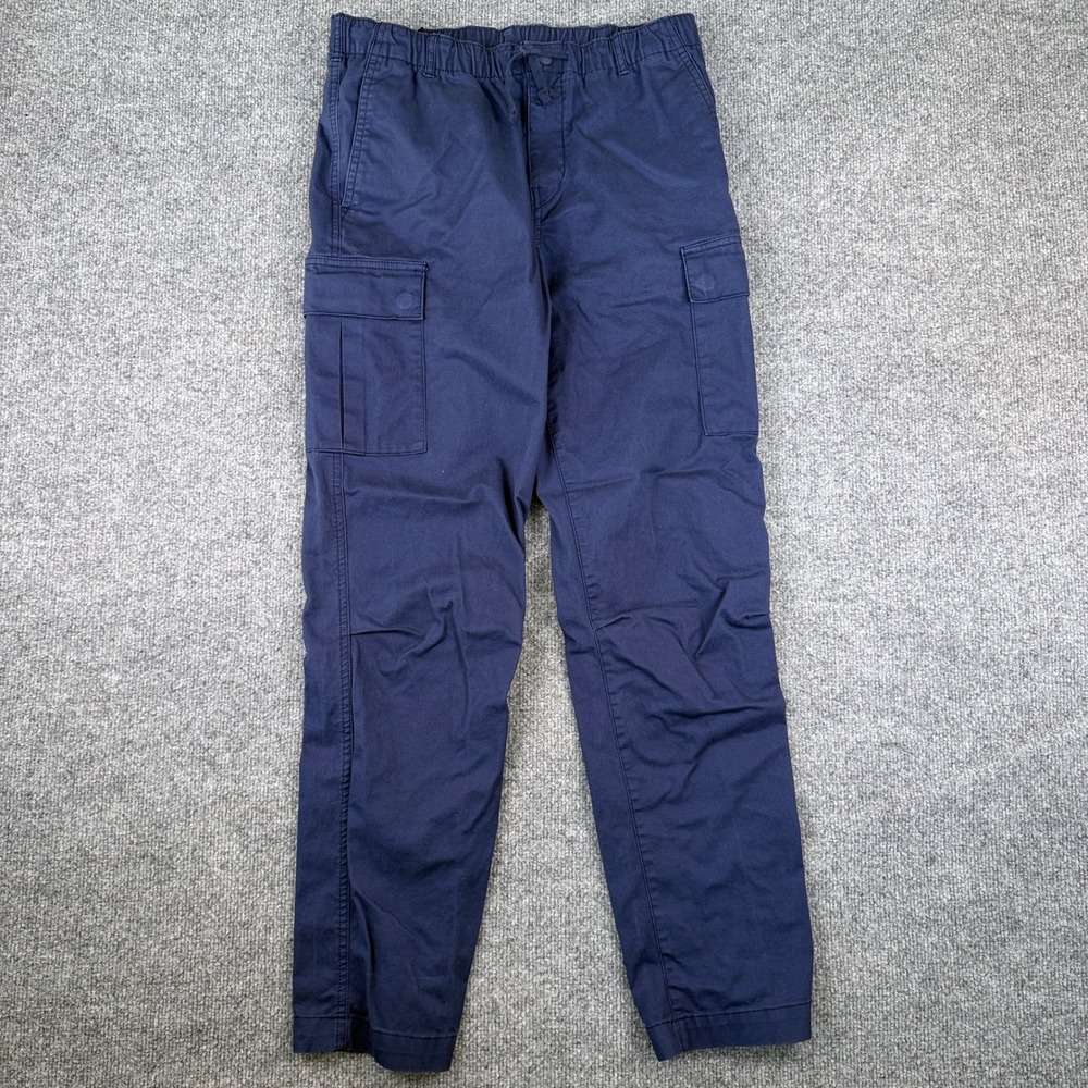 Polo Ralph Lauren Cargo Pants Mens 30x30 Blue Elastic Waist Tapered Slim Fit
